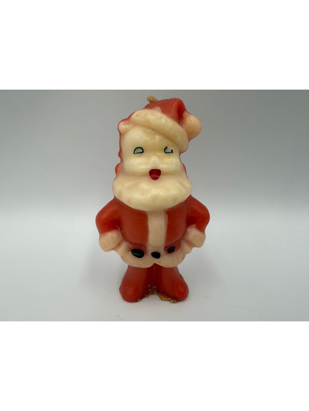 Vintage Gurley Santa Claus Christmas Figural Wax Candle